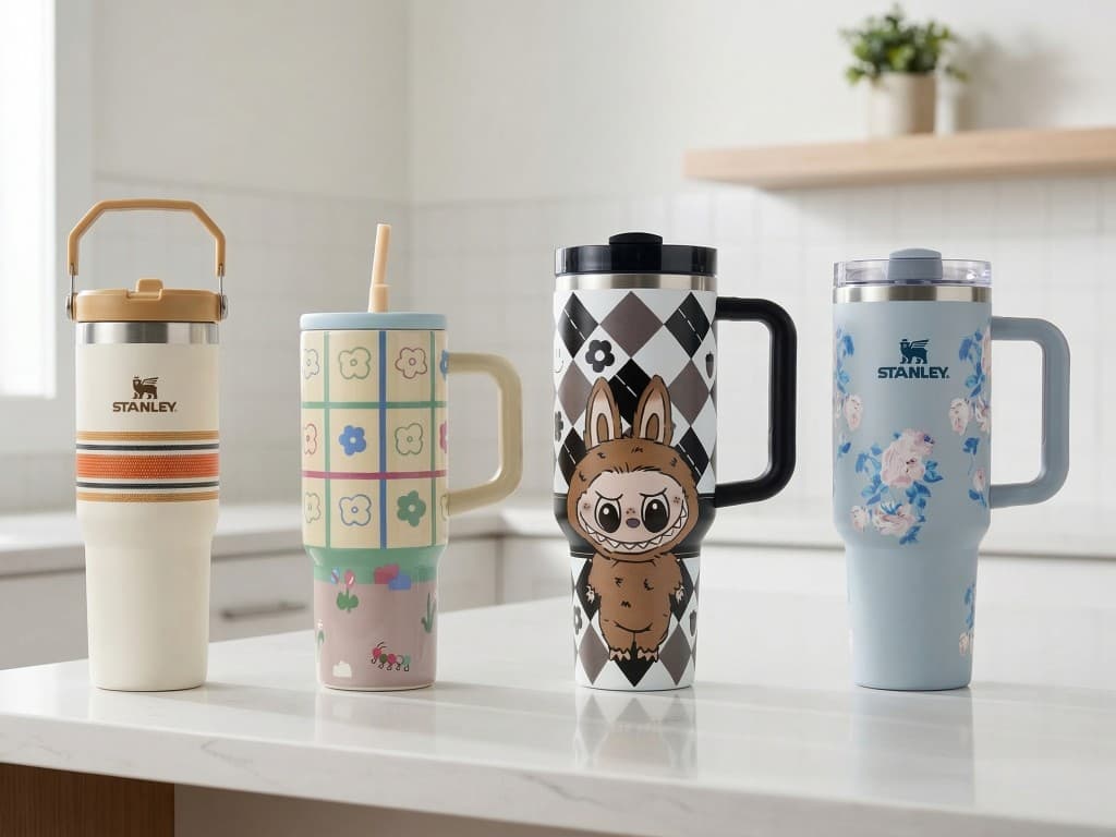 Insulated tumblers in assorted designs