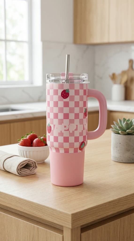Everyday hydration tumbler in the kitchen